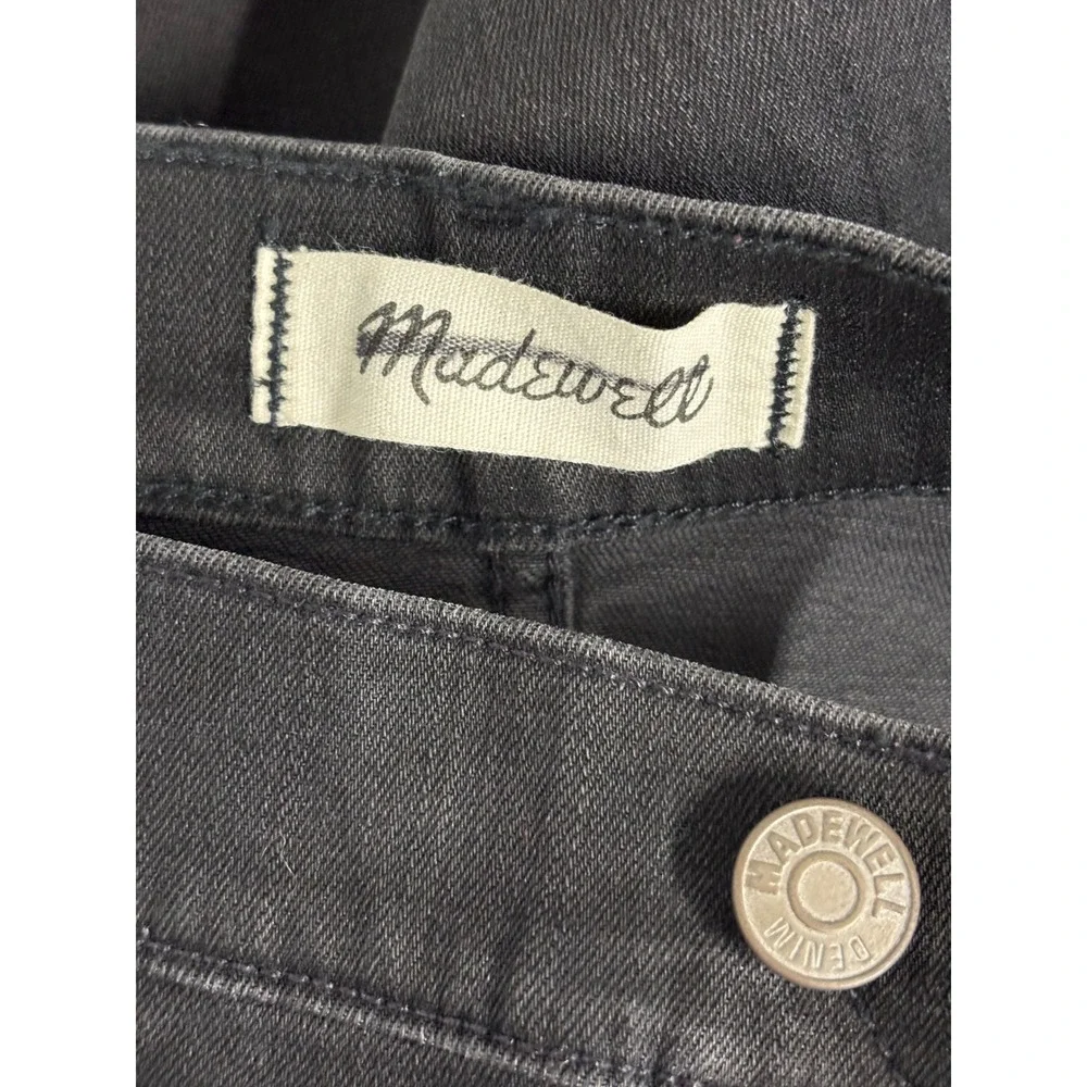 Madewell 9 High Riser Skinny Skinny Jeans Black Denim Size 32 High Waisted Pants